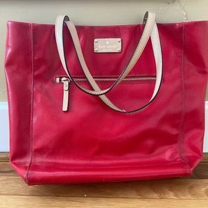 kate spade red tote
